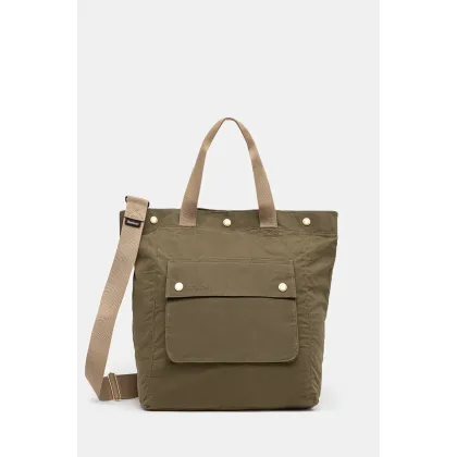 Zdjęcie Barbour plecak bawełniany Barbour Transport 3 Way Tote/Backpack Bag kolor zielony mały gładki UBA0740