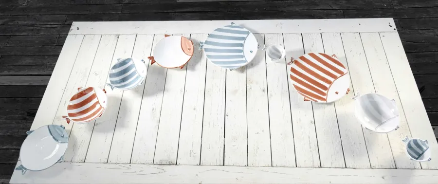 obrazek 4 Unikalny komplet 5 ceramicznych talerzy do jadalni i na jacht - Virginia Casa