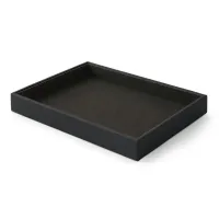 Picture Atena Black document tray made of Italian leather