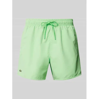 Zdjęcie Spodenki kąpielowe o kroju regular fit z naszywką z logo