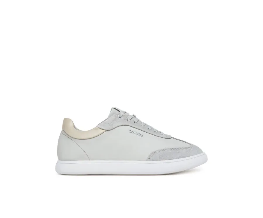 obrazek 1 Calvin Klein Sneakersy Cupsole Lace Up - Lth Sue Mix HW0HW02435 Szary