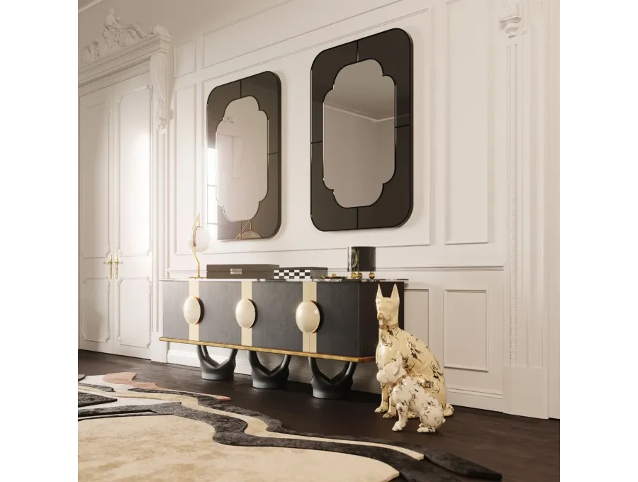 obrazek 3 Piękne designerskie lustro w stylu modernistycznym