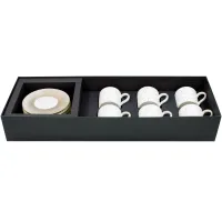 Zdjęcie Oryginalny porcelanowy komplet do kawy dla 6 osób - Porcel