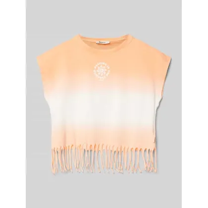 Zdjęcie T-shirt z postrzępionym dołem