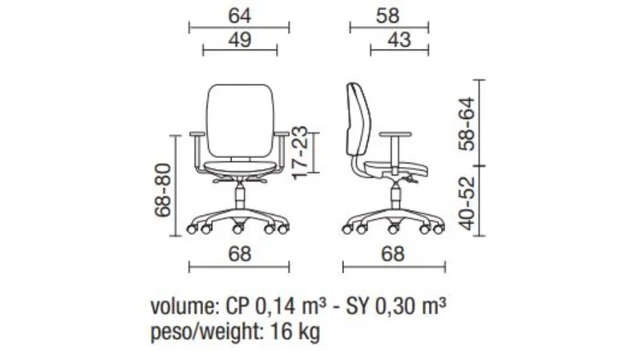 obrazek 2 Stylowe krzesło biurowe z serii Elettra