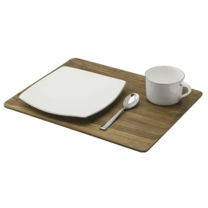 Zdjęcie Lekka taca do serwowania z drewna orzechowego
