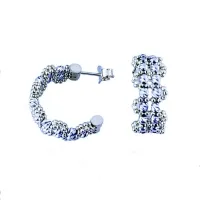 Picture Luxurious earrings with a ball chain