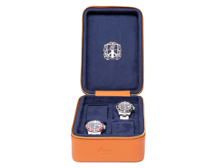 obrazek 2 Jasnobrązowe etui Hyde Park na cztery zegarki