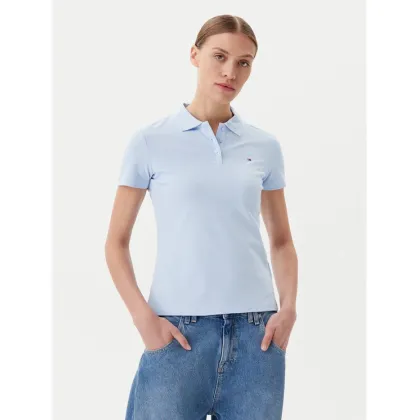 Zdjęcie Tommy Jeans Polo Essential DW0DW20160 Błękitny Slim Fit