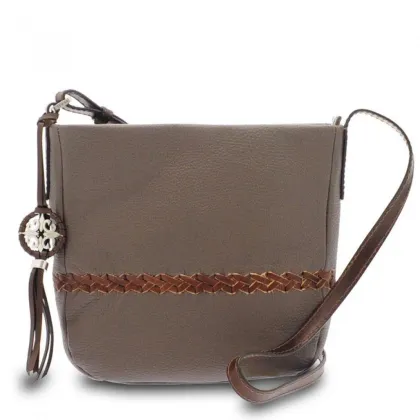 Zdjęcie Brązowa włoska torebka na ramię - Giudi