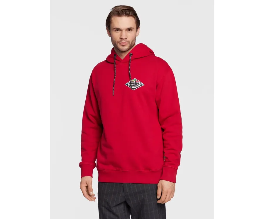 obrazek 1 Replay Bluza M6270.000.23190P Czerwony Regular Fit REPLAY