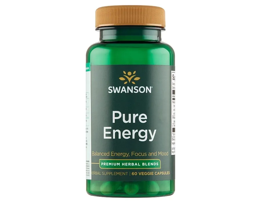 obrazek 1 Swanson Pure Energy Preparat na zwiększenie energii Kapsułki