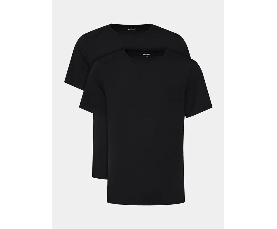 obrazek 1 Mustang Komplet 2 t-shirtów 1014663 Czarny Regular Fit