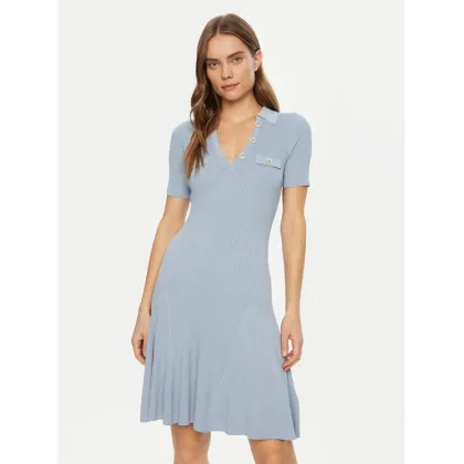 Zdjęcie Guess Sukienka dzianinowa W5RK18 Z2U00 Niebieski Regular Fit