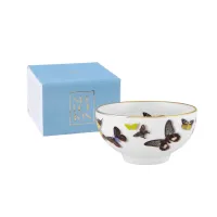 Picture Beautiful porcelain bowl with butterflies