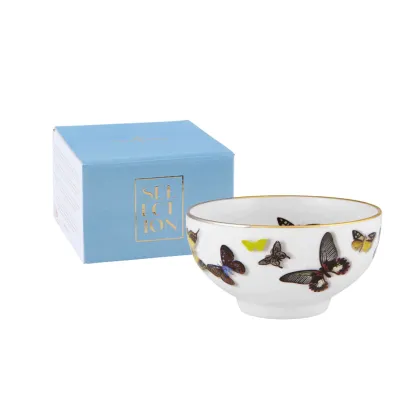 Zdjęcie Piękna misa porcelanowa z motylami