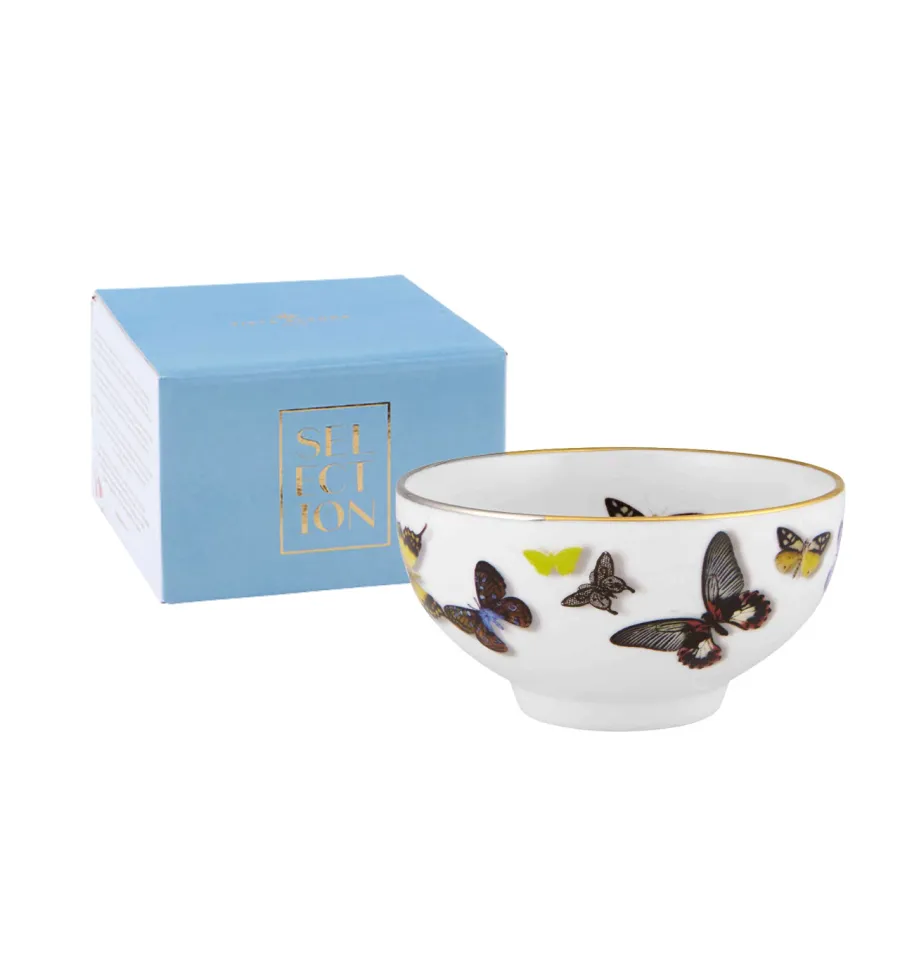 obrazek 1 Piękna misa porcelanowa z motylami