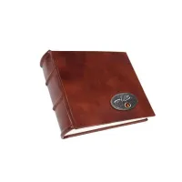 Picture Leather photo album with amber and initials