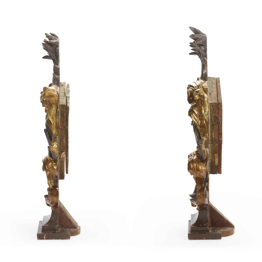 obrazek 3 Stylowa para relikwiarzy włoskich z XVIII wieku