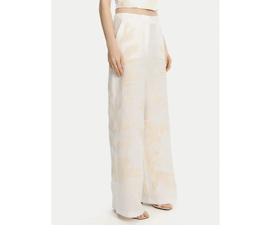 obrazek 1 Marella Spodnie materiałowe Kadiak 2513131212 Biały Wide Leg