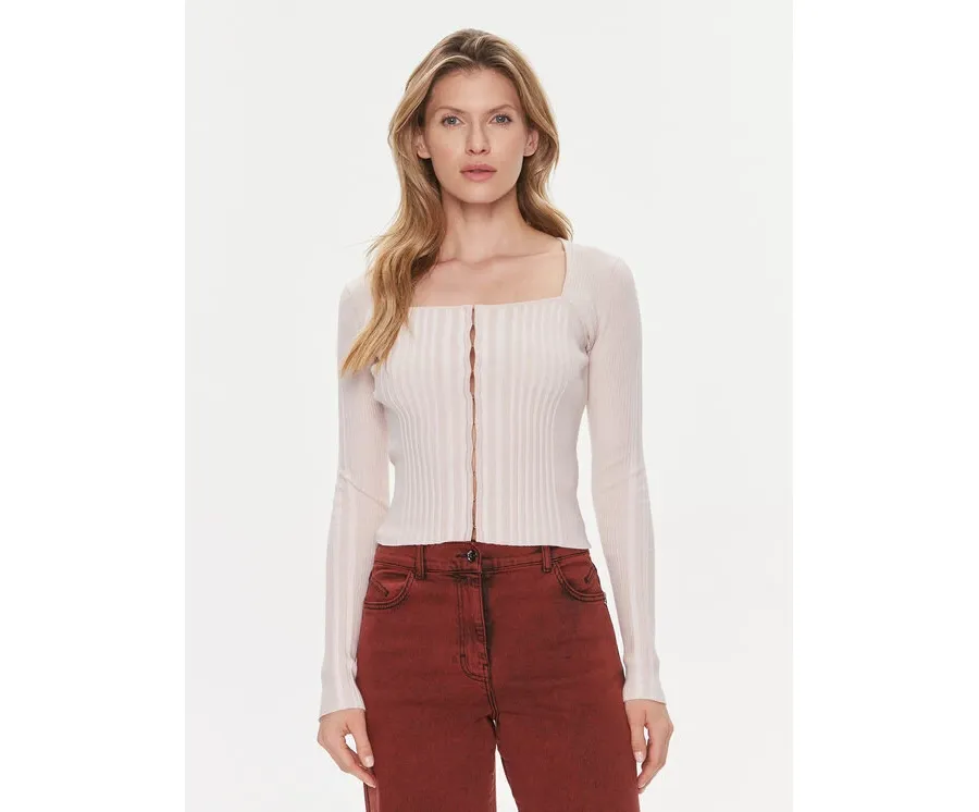 obrazek 1 Guess Kardigan Allie W4RR43 Z2YN2 Beżowy Slim Fit