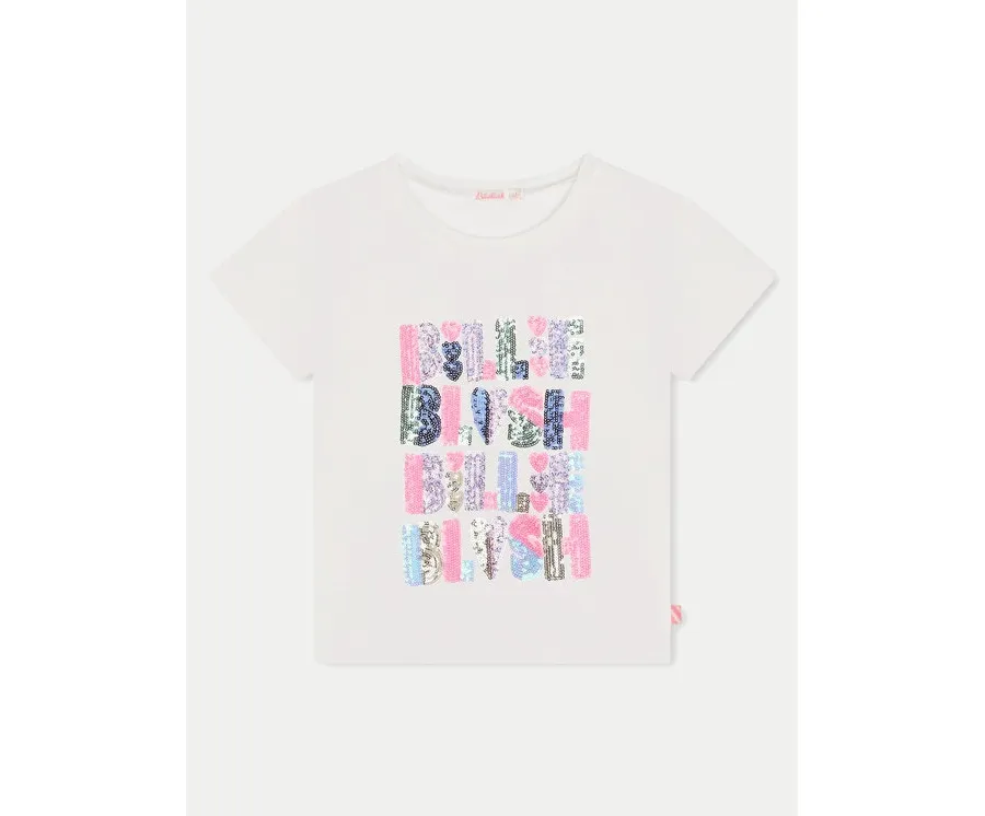 obrazek 1 Billieblush T-Shirt U20493 Écru Regular Fit