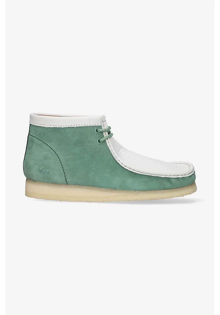 obrazek 1 Clarks Originals botki zamszowe Wallabee Boot męskie kolor zielony 26165078