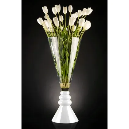 Picture Beautiful, elegant, large vase with tulips