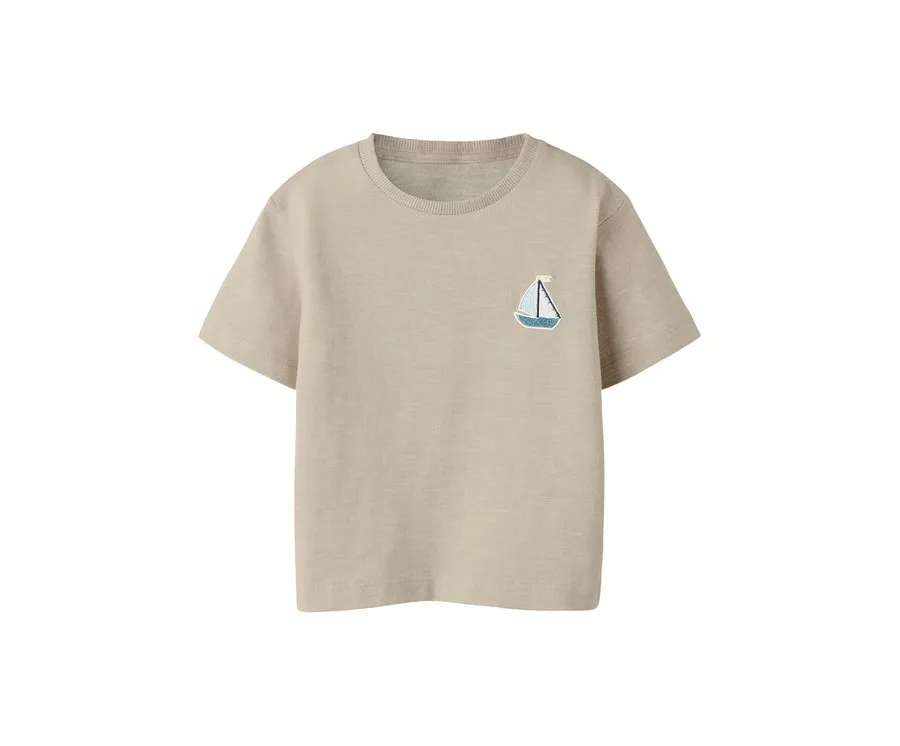 obrazek 1 NAME IT T-Shirt Fredery 13238143 Beżowy Regular Fit