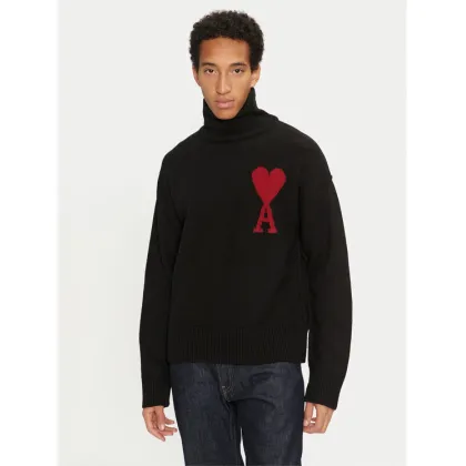Zdjęcie AMI PARIS Golf BFUKS406.018 Czarny Regular Fit
