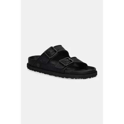 Zdjęcie Birkenstock 1774 klapki Arizona Raffia Luxe damskie kolor granatowy 1028834