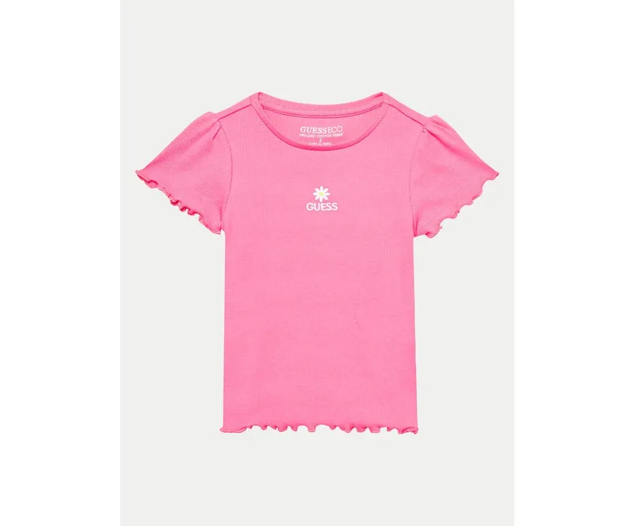obrazek 1 Guess T-Shirt K4YI14 KBZP4 Różowy Regular Fit