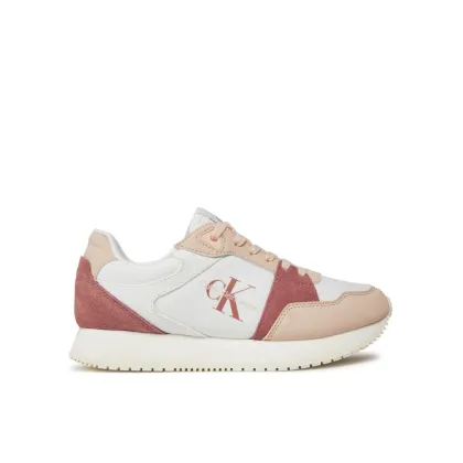 Zdjęcie Calvin Klein Jeans Sneakersy Runner Low Lace Mix Ml Btw YW0YW01436 Biały