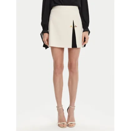 Zdjęcie Elisabetta Franchi Spódnica mini GO-079-51E2 Écru Regular Fit