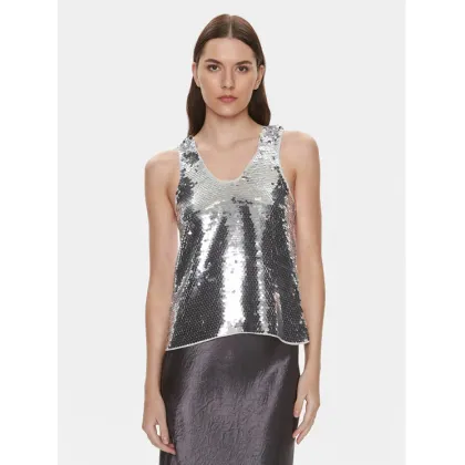 Zdjęcie Samsøe Samsøe Top Lykke F23400085 Srebrny Regular Fit
