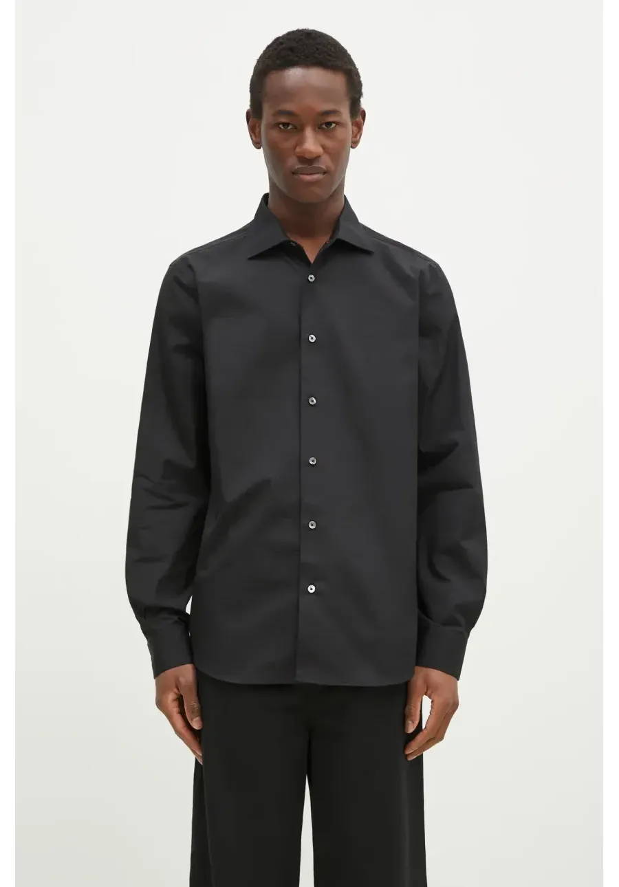 obrazek 1 Paul Smith koszula bawełniana męska kolor czarny slim z kołnierzykiem klasycznym M1R-790Y-M00050