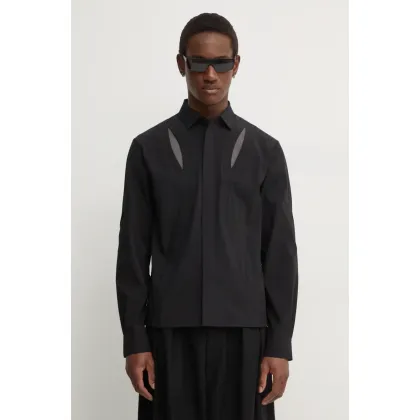 Zdjęcie Heliot Emil koszula męska kolor czarny slim AW24.M.05.058.BLK01