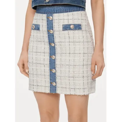 Zdjęcie Guess Spódnica ołówkowa Natalie W4GD0L WFWW2 Biały Slim Fit
