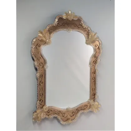 Zdjęcie Niepowtarzalne lustro weneckie ze szkła Murano