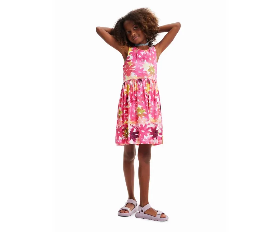 obrazek 1 Desigual Sukienka codzienna 23SGVK02 Różowy Regular Fit