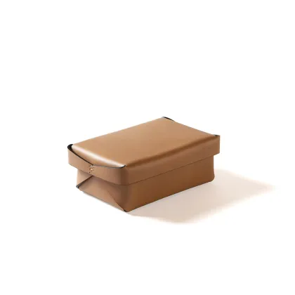 Picture Rectangular Italian leather box