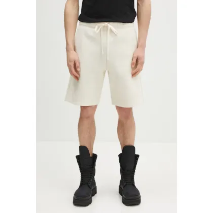 Zdjęcie Carhartt WIP szorty American Script Sweat Short męskie kolor beżowy I031685-NATURAL
