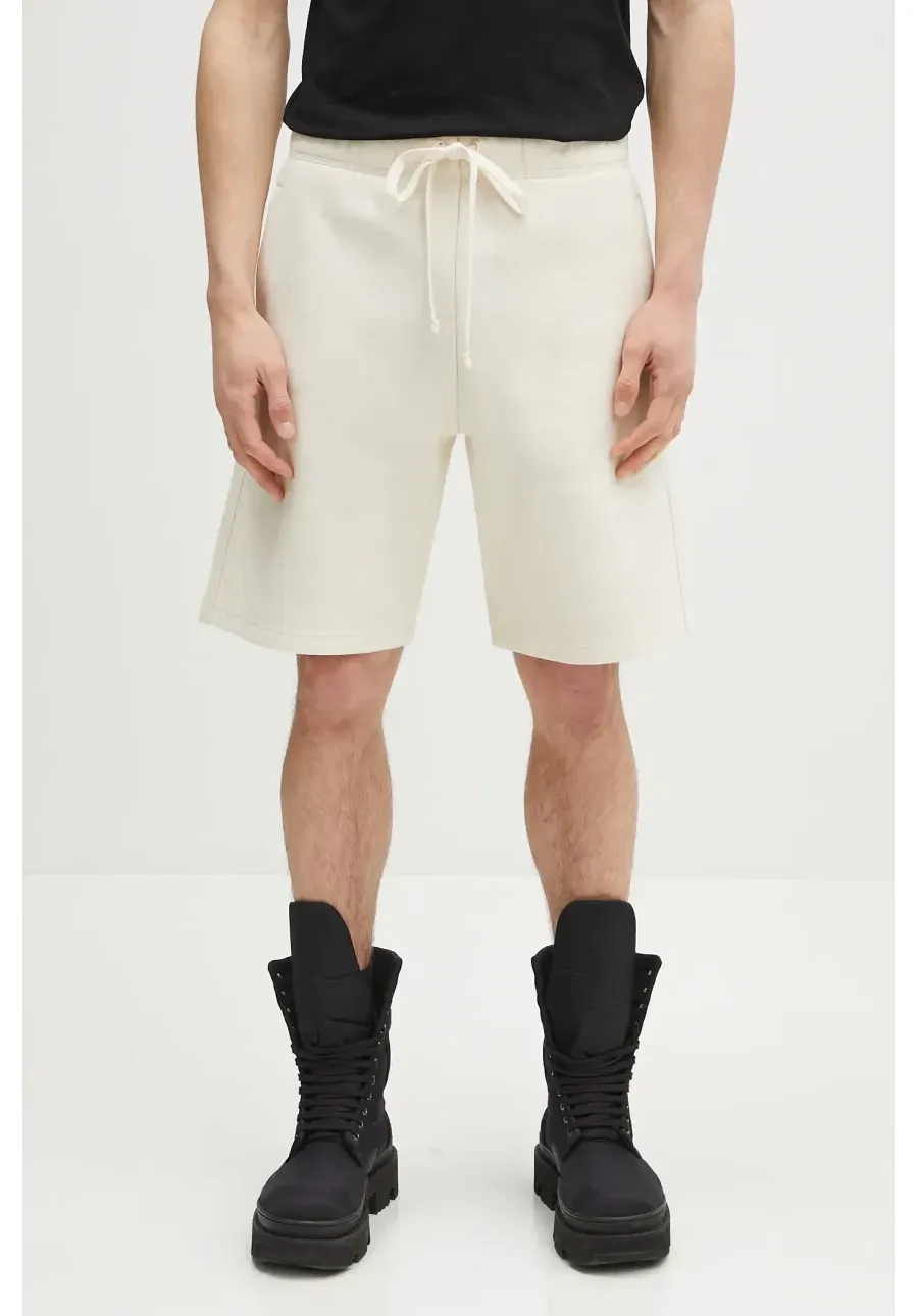 obrazek 1 Carhartt WIP szorty American Script Sweat Short męskie kolor beżowy I031685-NATURAL
