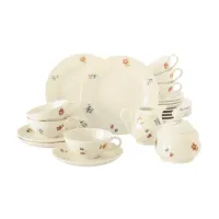 Picture Porcelain 20-piece ivory tea set – Seltmann Weiden