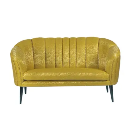 Zdjęcie Tapicerowana sofa w kolorze musztardowym - Ana Roque