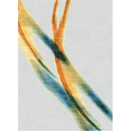 Zdjęcie Artystyczny ręcznie pikowany dywan Rainbow