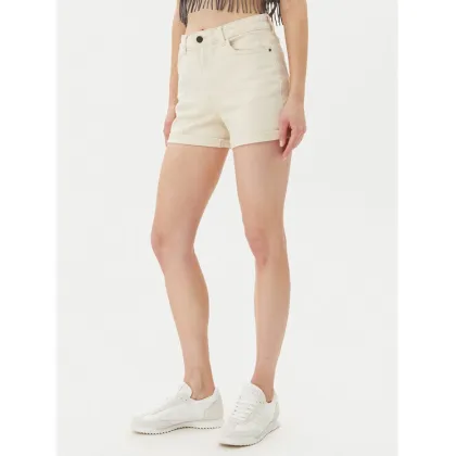 Zdjęcie Noisy May Szorty jeansowe Moni 27029546 Beżowy Slim Fit