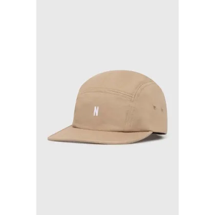Zdjęcie Norse Projects czapka z daszkiem bawełniana Twill 5 Panel Cap kolor beżowy gładka N80.0126.0966