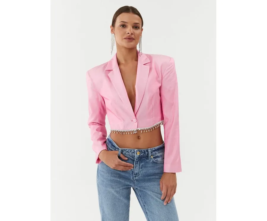 obrazek 1 ROTATE Marynarka Sheer 111037465 Różowy Regular Fit