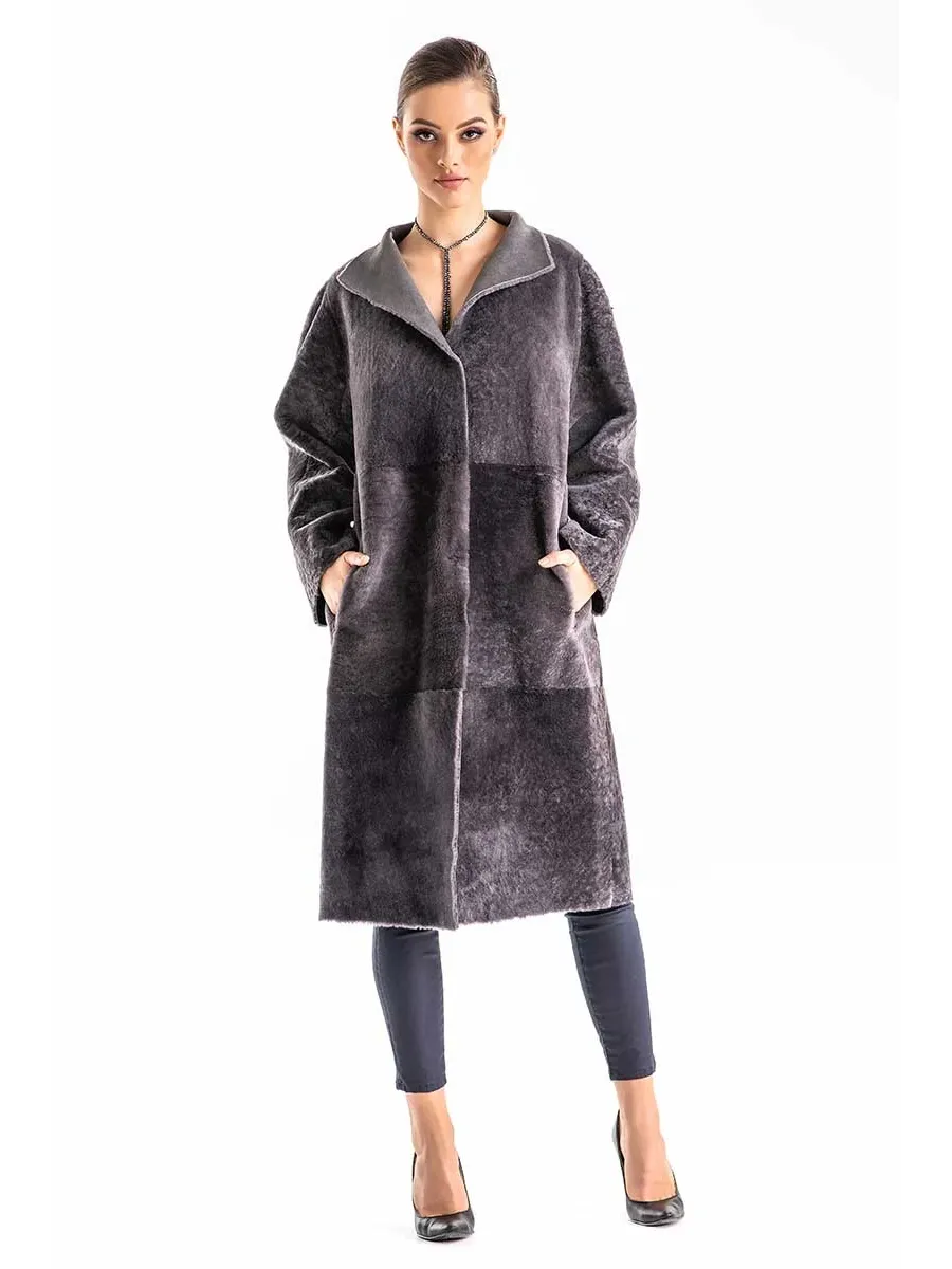 obrazek 5 Eleganckie dwustronne futro z owczej skóry - A&A Vesa